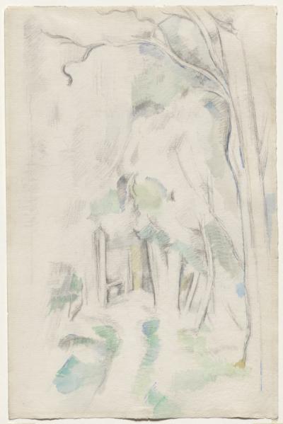 Footpath in the Woods, a Cezanne drawing