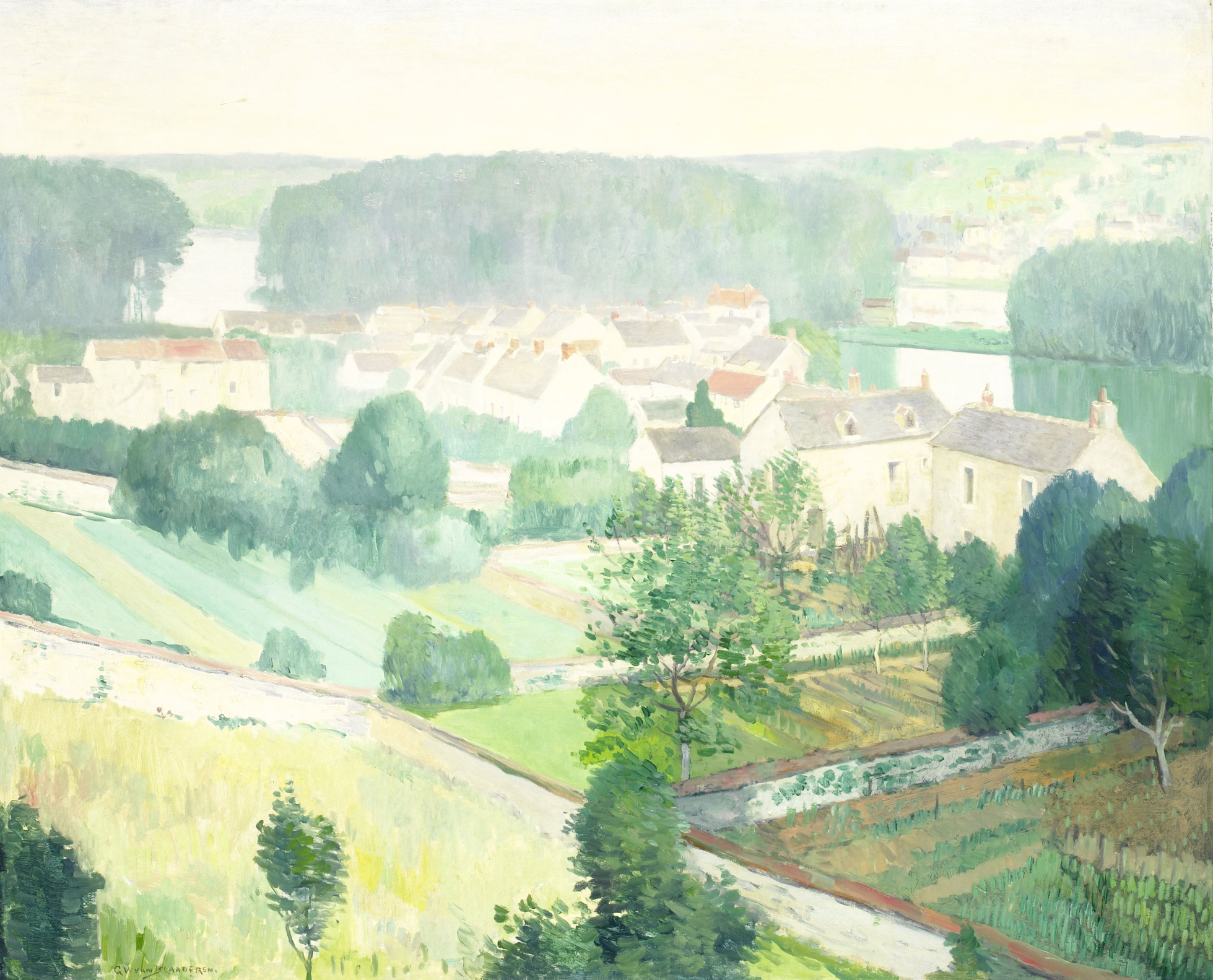 The Village of Sannois, by Gerrit van Blaaderen